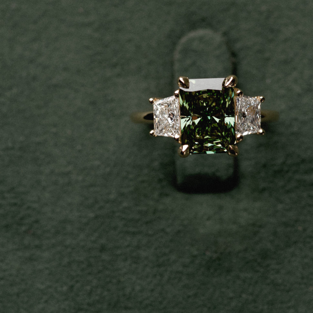 Three Stone of Radiant & Trapezoid