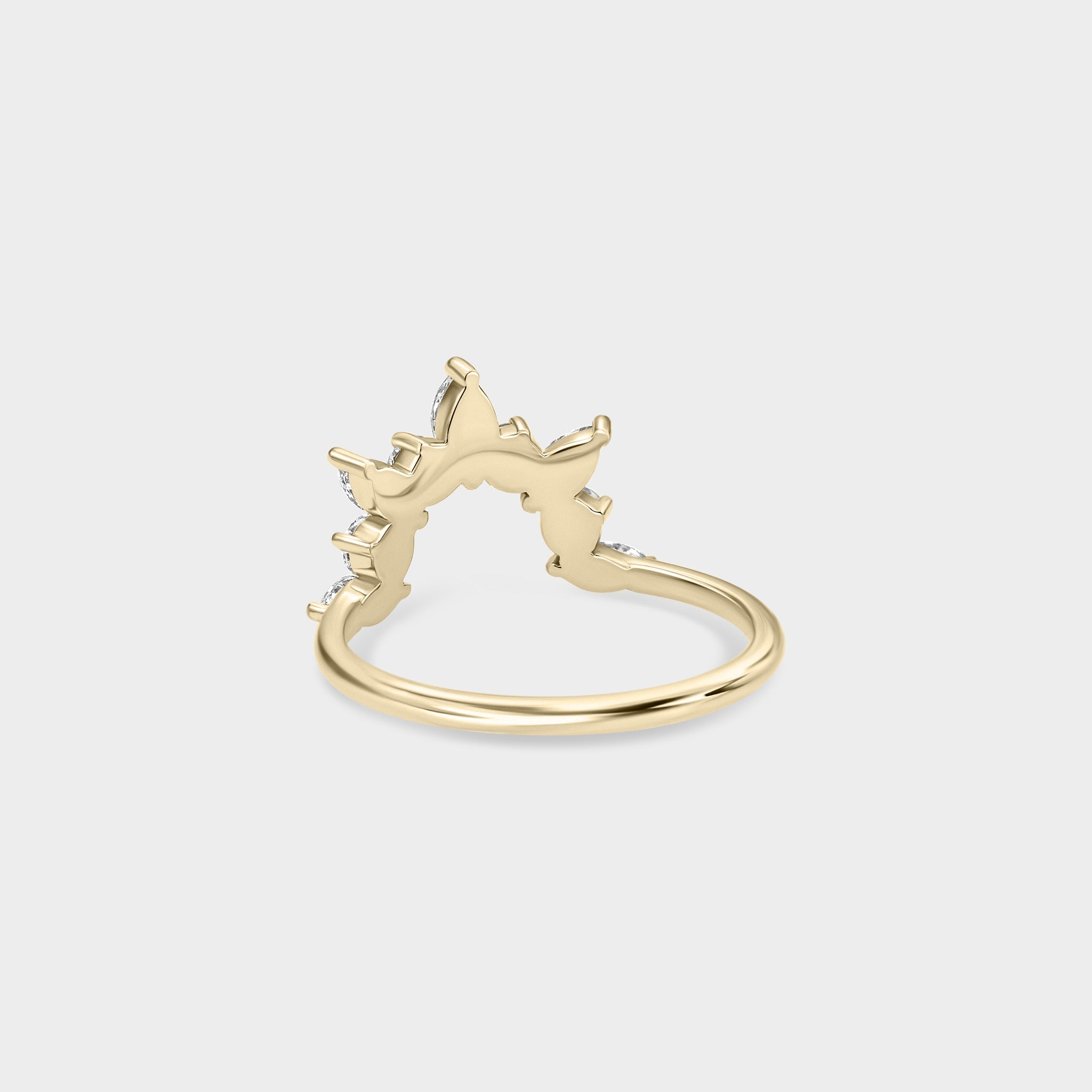 09⌇Crown of Marquise & Round - Laher - Wedding band