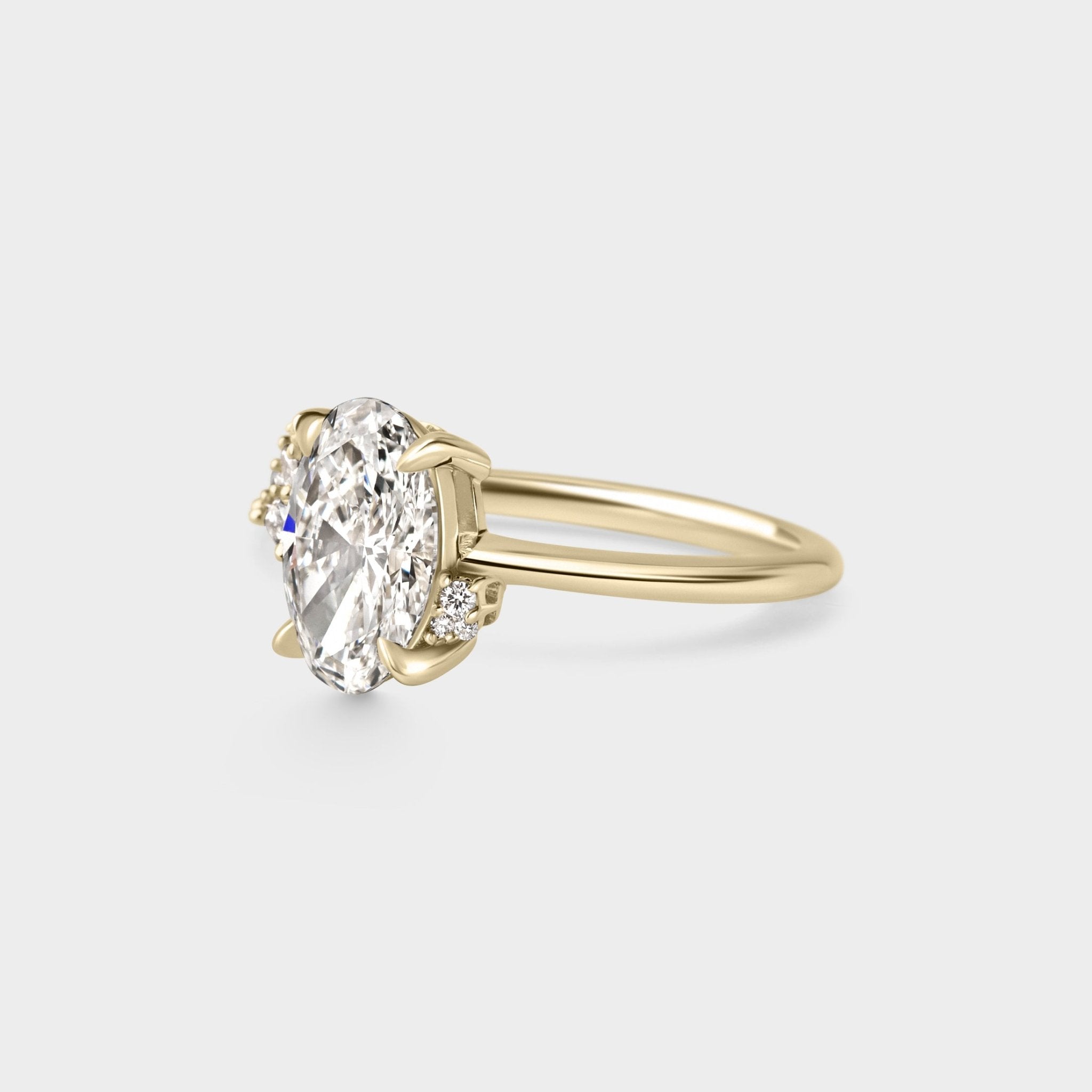 2.04ct Asymmetrical Cluster of Lab Diamond - Laher -