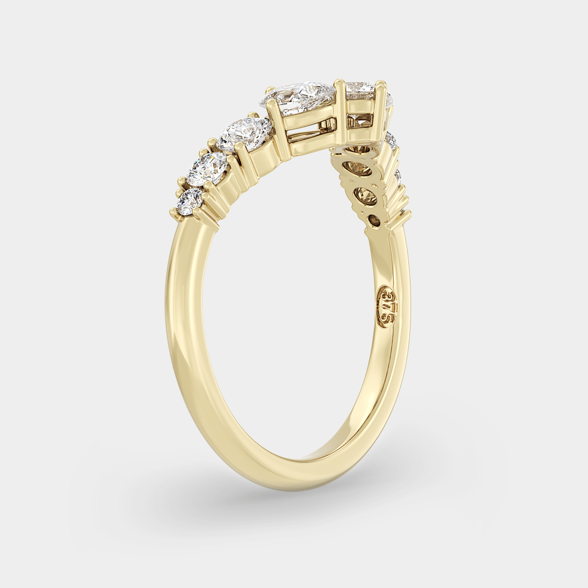 Diamond V Shank of Round & Pear