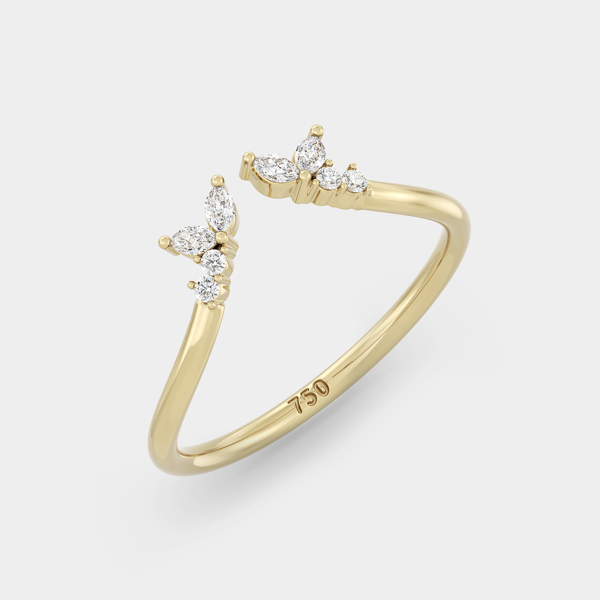 Split Crown of Marquise & Round