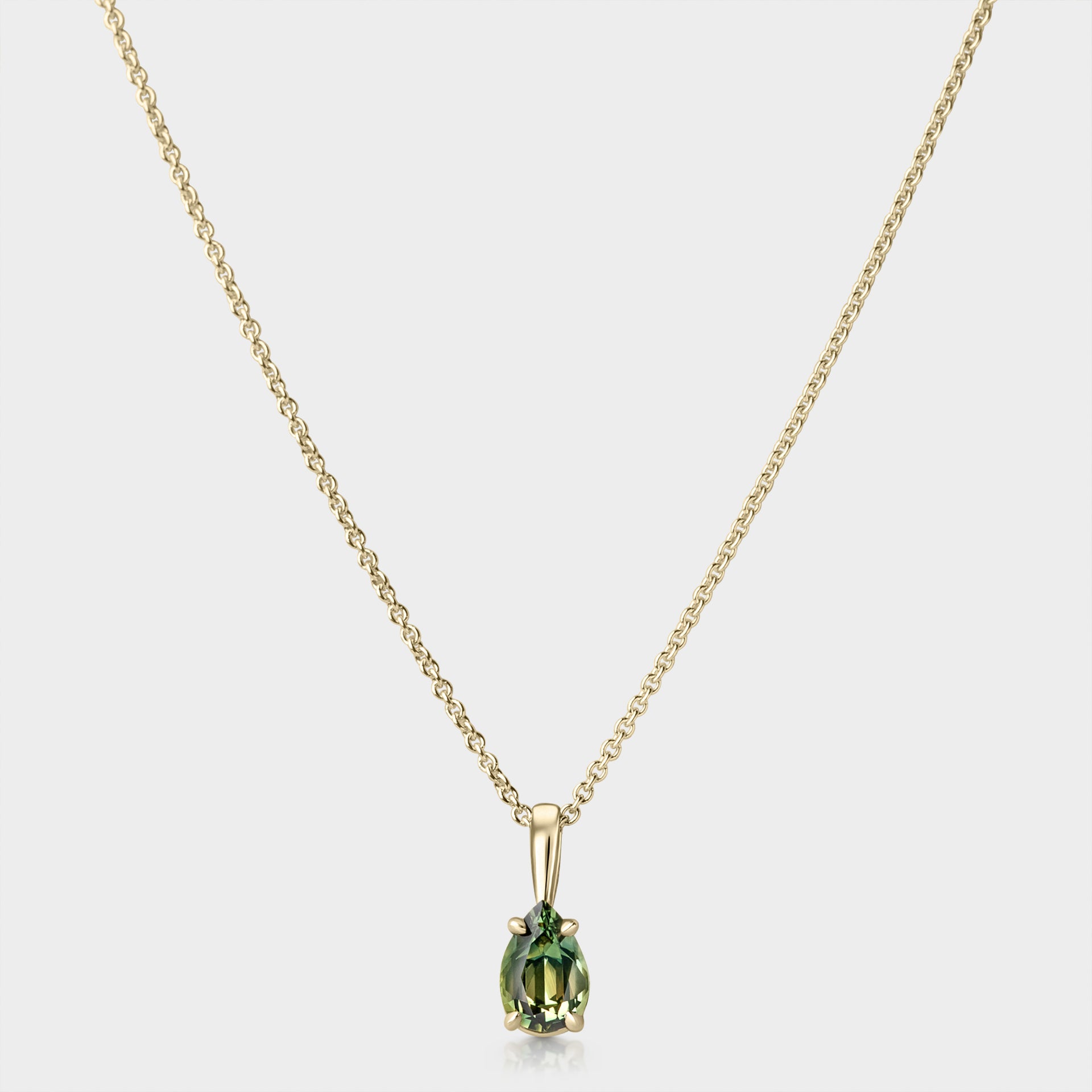 Pear Parti Sapphire Pendant