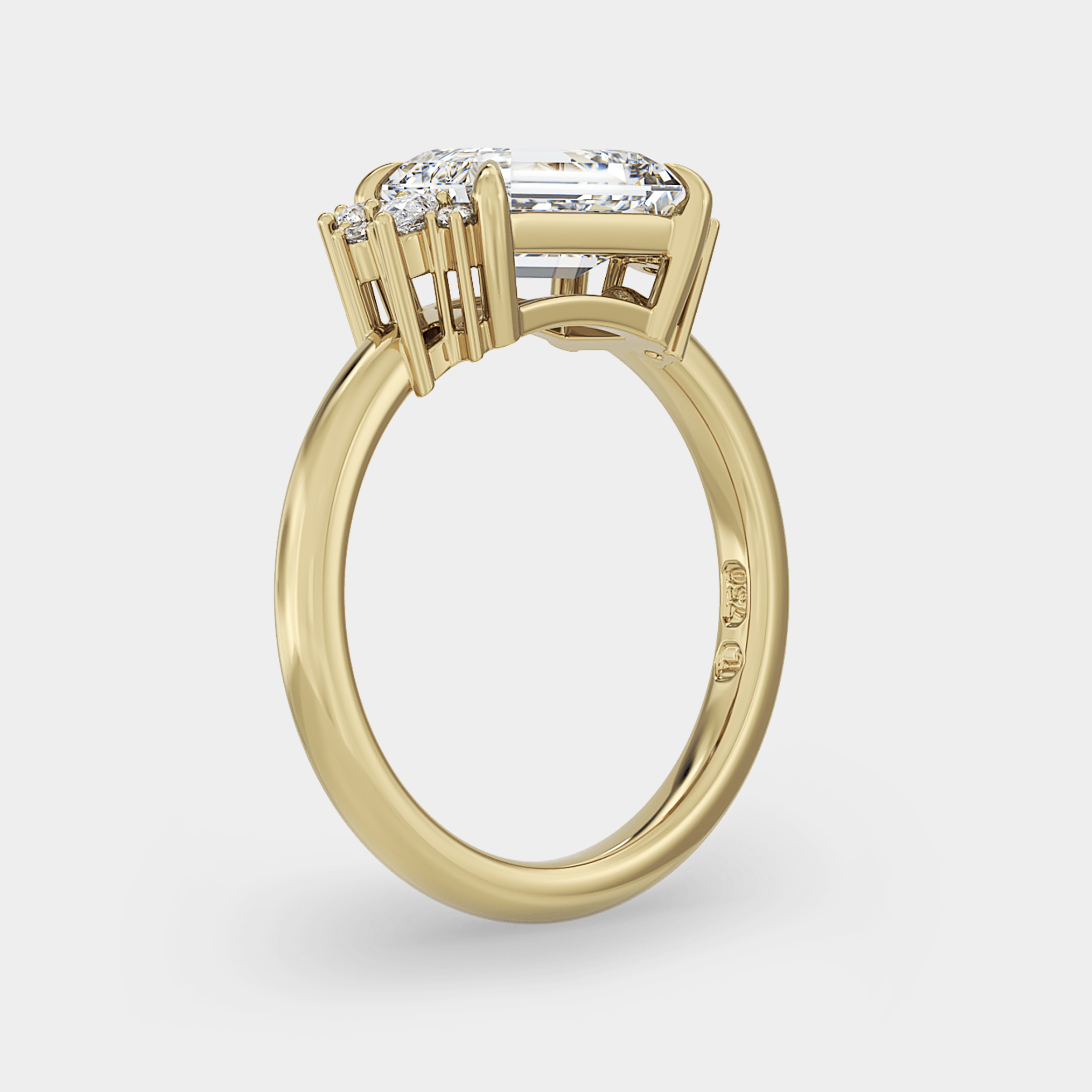 East - West Cluster of Lab Grown Diamond - Laher -