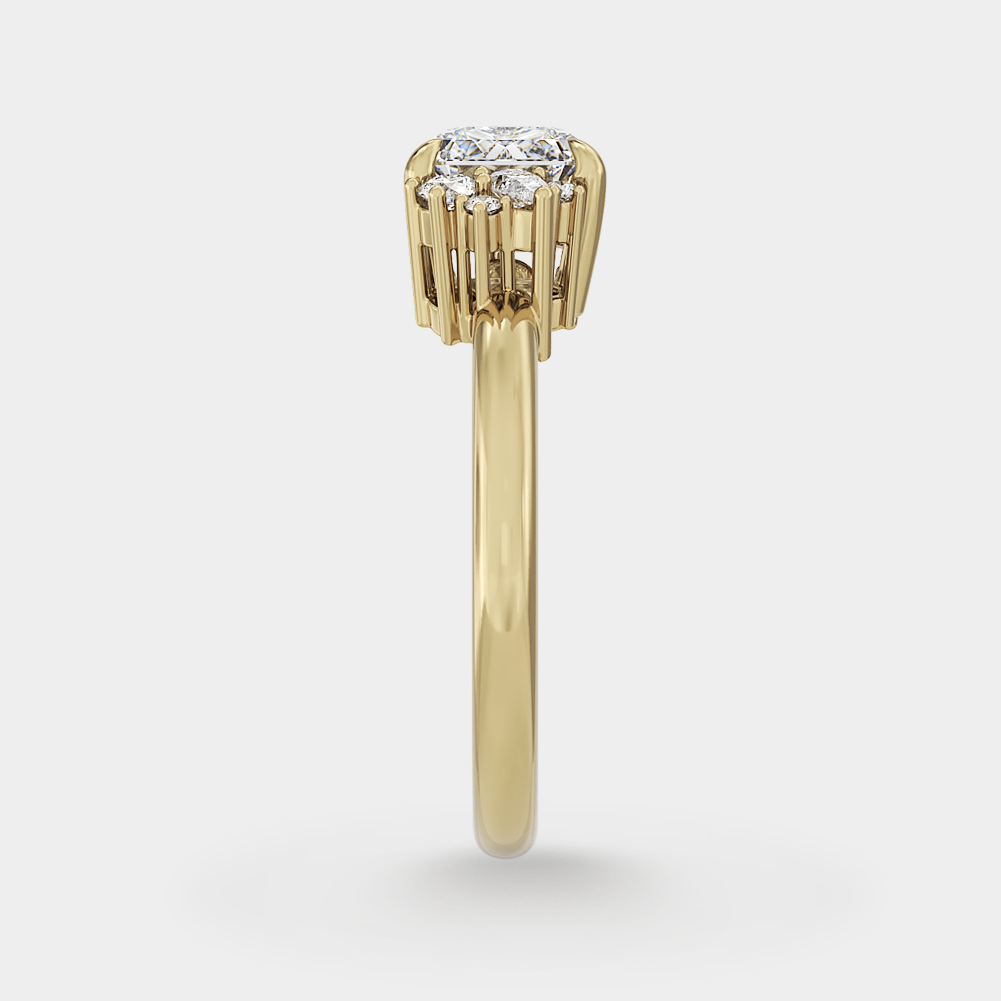 East - West Cluster of Lab Grown Diamond - Laher -