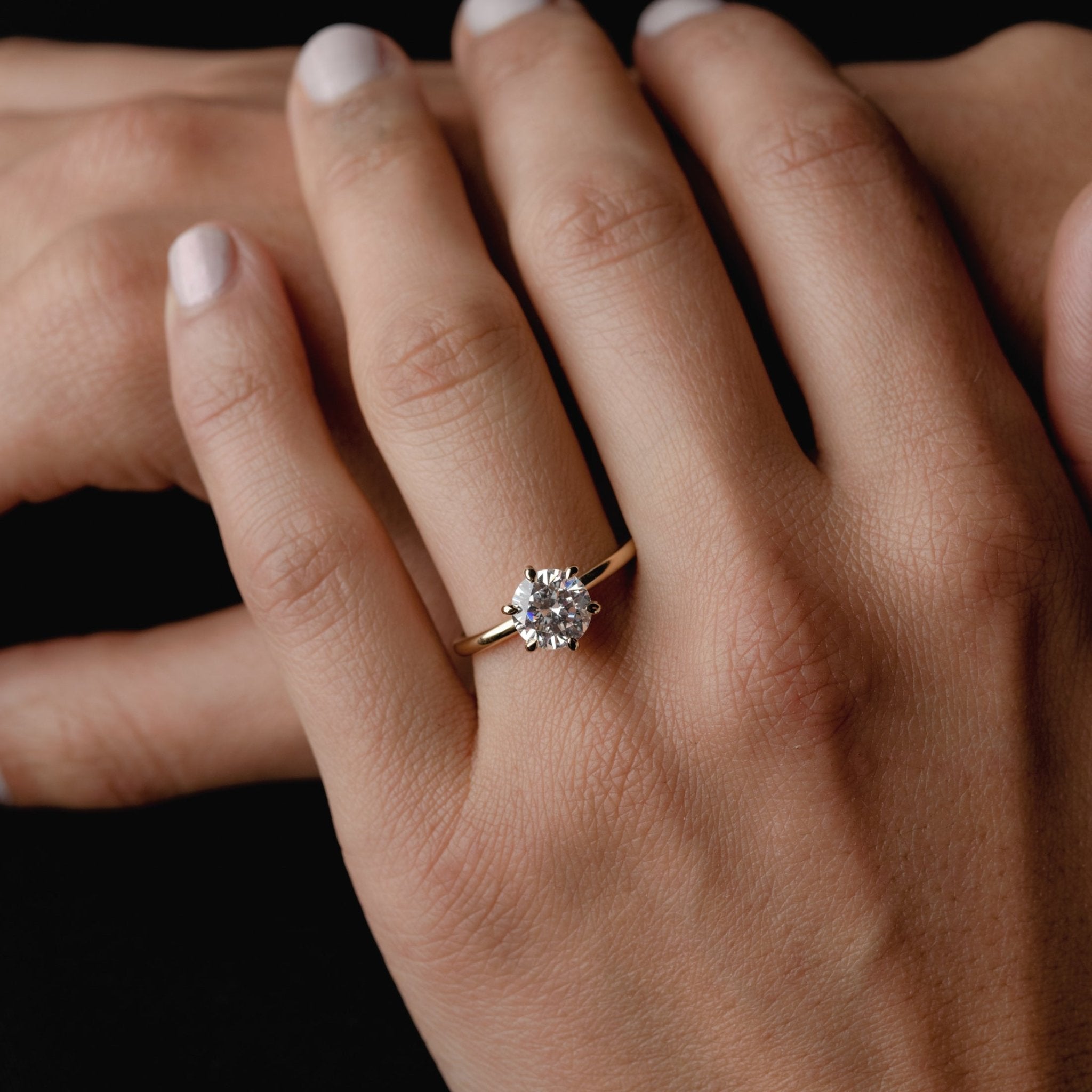 Solitaire of Round Diamond - Laher -