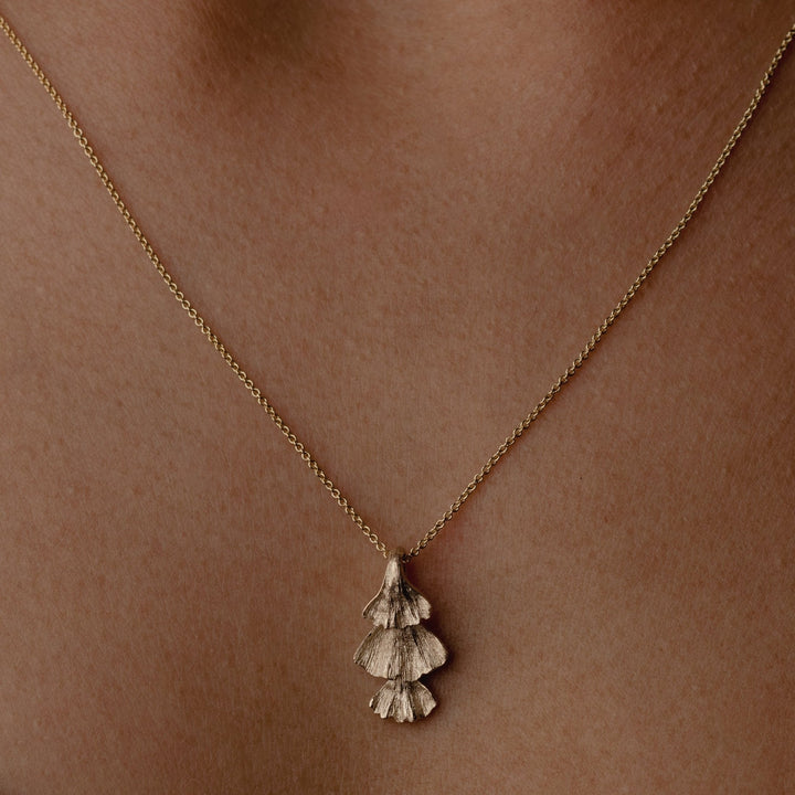Tri - Ginkgo Pendant - Laher -