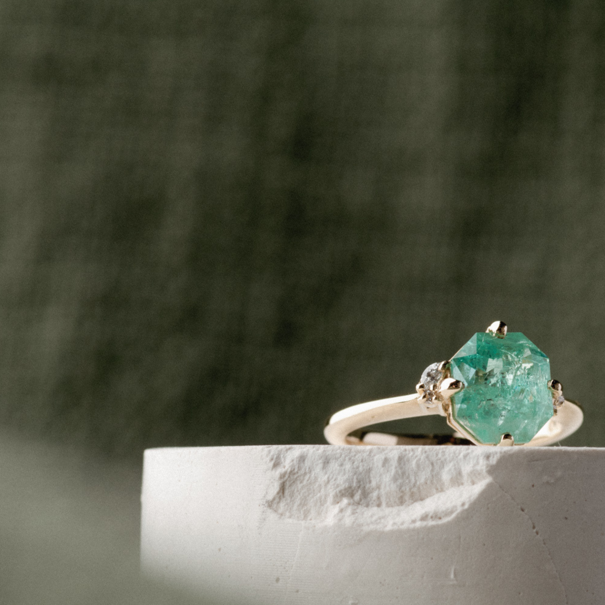 Menzies Green Emerald w/ Micro Cluster – Laher