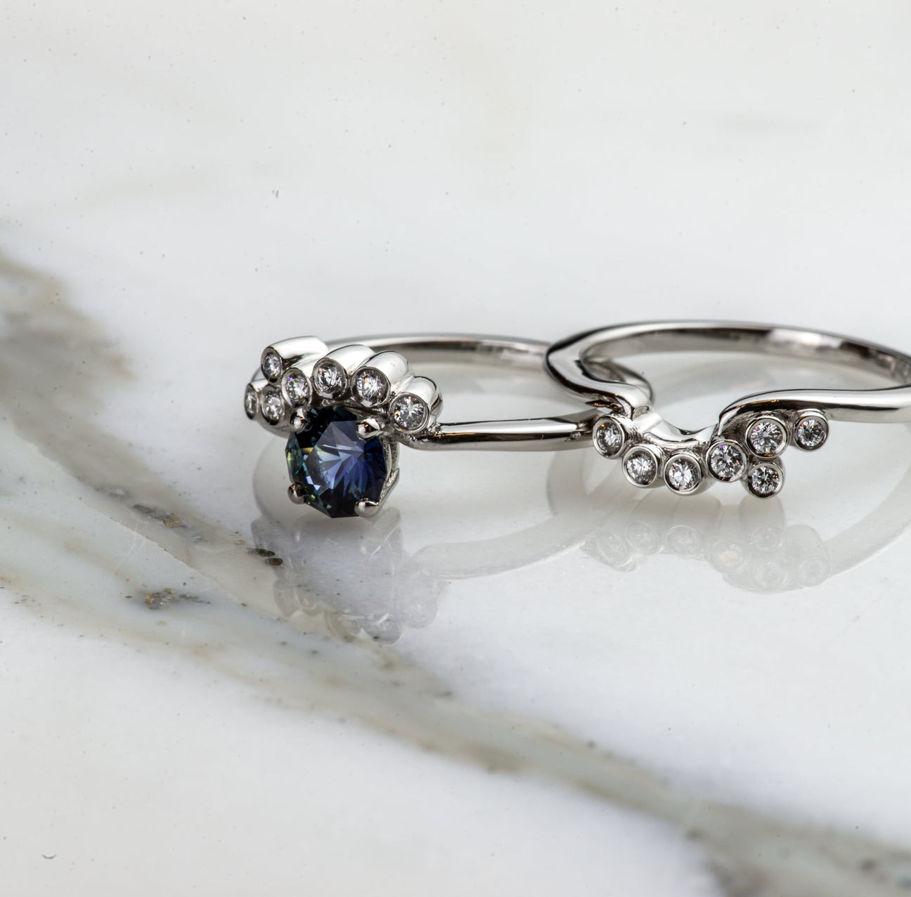 Cluster Engagement & Wedder Set - Laher