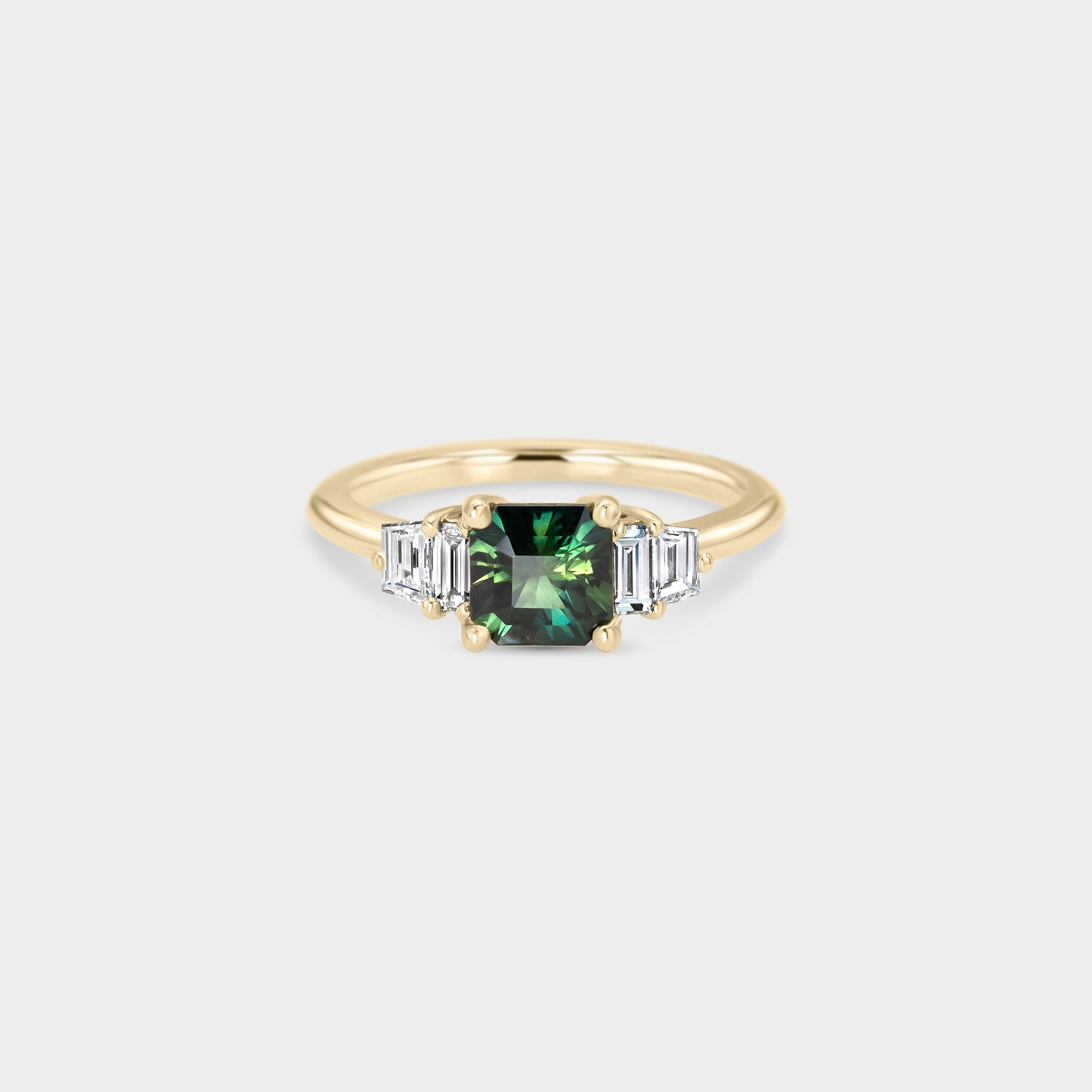 06⌇Five Stone of Sapphire & Diamond - Laher -