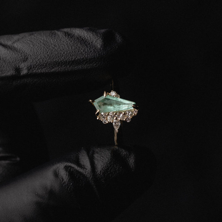 0.80ct Irregular Cluster of Menzies Emerald - Laher - 