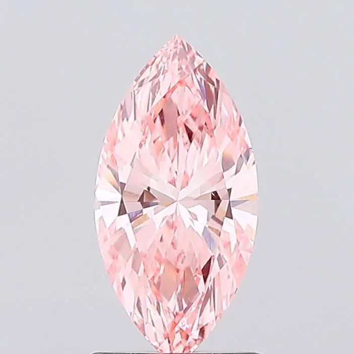 1.00ct Marquise Lab Grown Diamond (Colour Fancy Vivid Pink, Clarity VS1, IGI Certified)