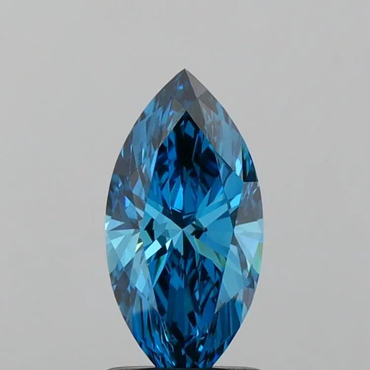 1.05ct Marquise Lab Grown Diamond (Colour Fancy Vivid Blue, Clarity VS1, IGI Certified)