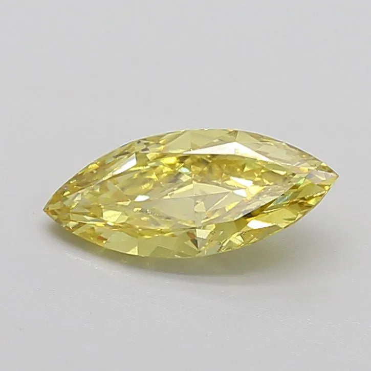 1.12ct Marquise Lab Grown Diamond (Colour Fancy Intense Yellow, Clarity VS1, Cut GD, IGI Certified)