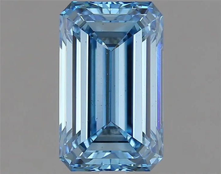 1.50ct Emerald Lab Grown Diamond (Colour Fancy Intense Blue, Clarity VS1, Cut GD, IGI Certified)