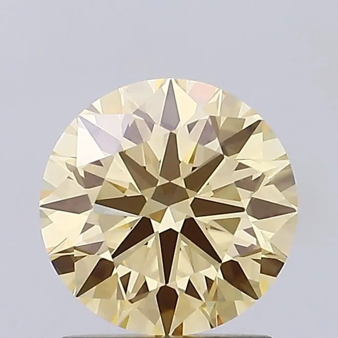 1.52ct Round Lab Grown Diamond (Colour Fancy Yellow, Clarity VVS2, Cut ID, IGI Certified)
