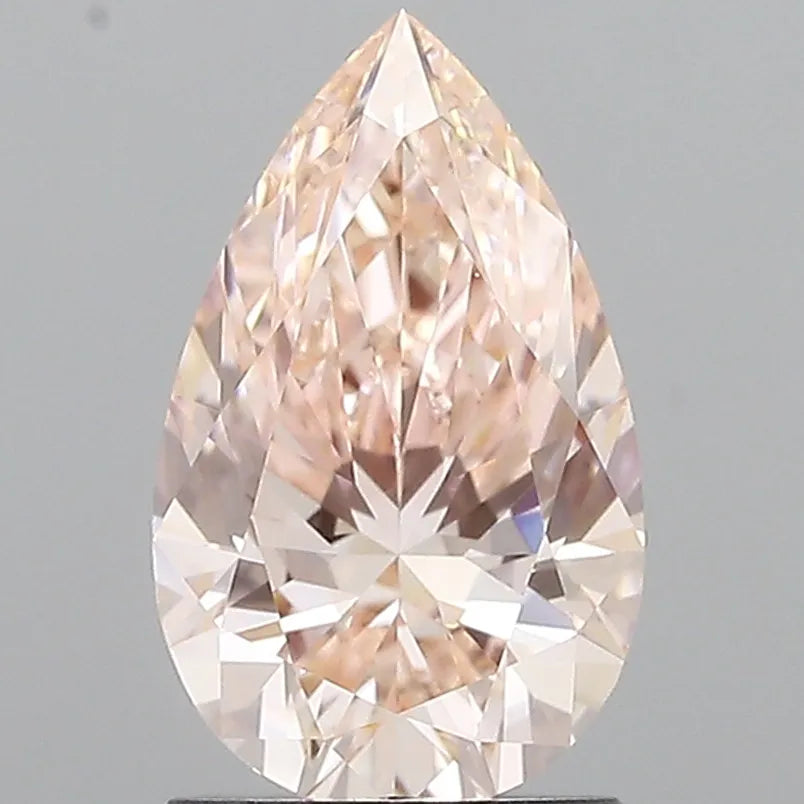 1.54ct Pear Lab Grown Diamond (Colour Fancy Intense Pink, Clarity VVS1, IGI Certified)