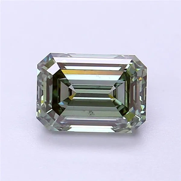 1.56ct Emerald Lab Grown Diamond (Colour Fancy Vivid Green, Clarity VS2, IGI Certified)