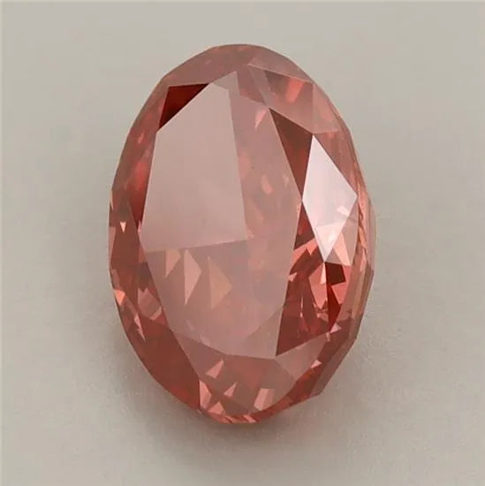 1.79ct Oval Lab Grown Diamond (Colour Fancy Vivid Red, Clarity VS1, IGI Certified)