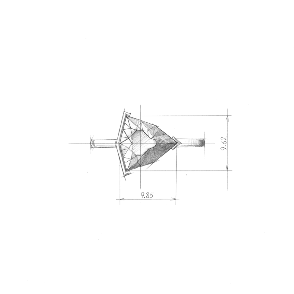 1.25ct Freeform Light Yellow Parti Sapphire - Laher - 