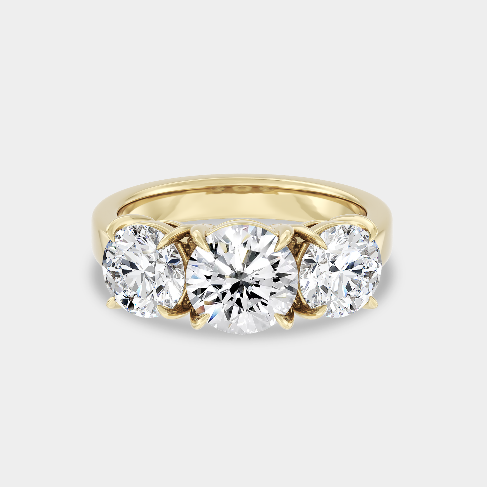 Bold Trilogy of Round Diamond