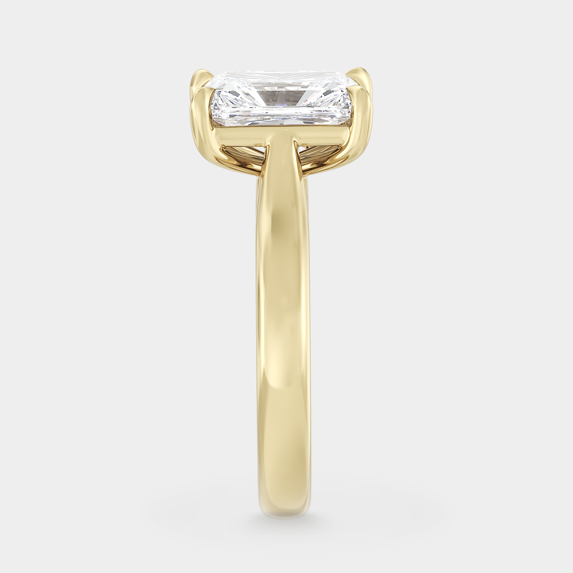 Toi Et Moi | Pear Sapphire & Radiant Lab White Diamond