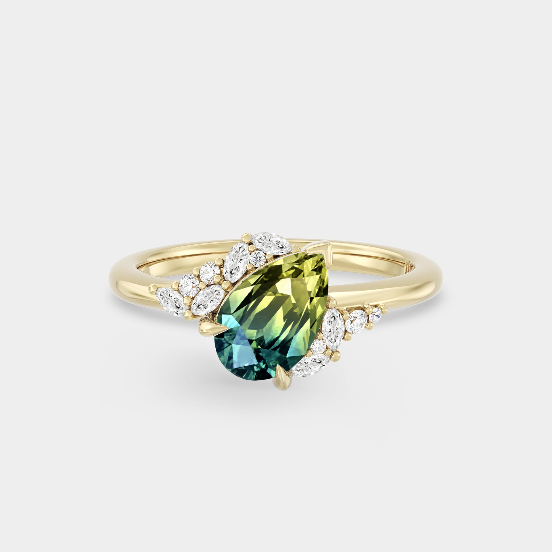Offset Cluster of Sapphire