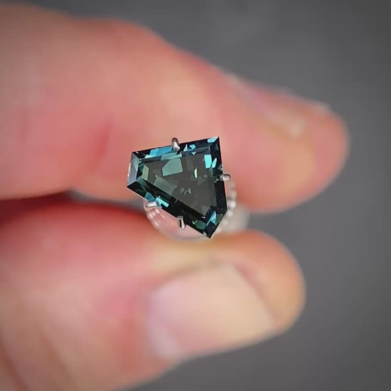 1.29ct Freeform Blue Parti Sapphire