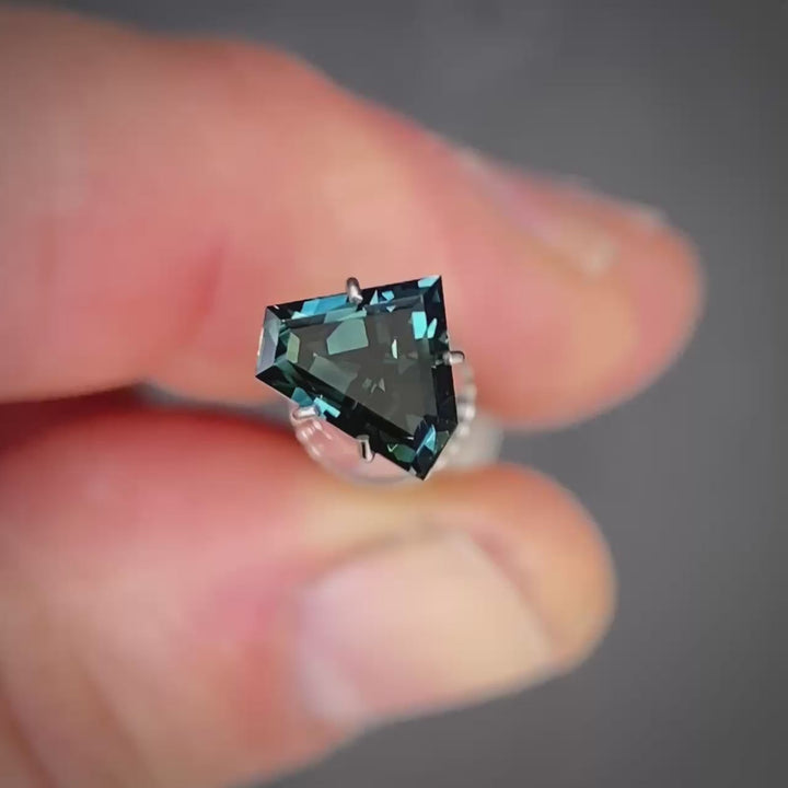 1.29ct Freeform Blue Parti Sapphire