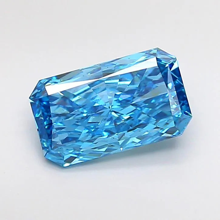 2.02ct Radiant Lab Grown Diamond (Colour Fancy Vivid Blue, Clarity VS2, IGI Certified)