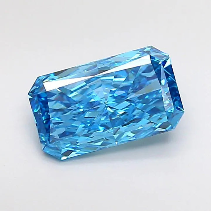 2.02ct Radiant Lab Grown Diamond (Colour Fancy Vivid Blue, Clarity VS2, IGI Certified)