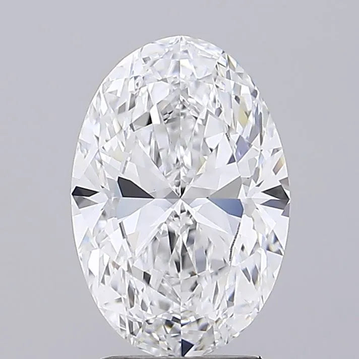 2.10ct Oval Lab Grown Diamond (Colour E, Clarity VVS1, IGI Certified)