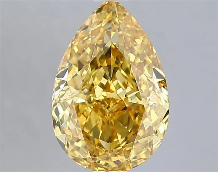 2.10ct Pear Lab Grown Diamond (Colour Faint Yellow, Clarity VVS2, Cut GD, IGI Certified)