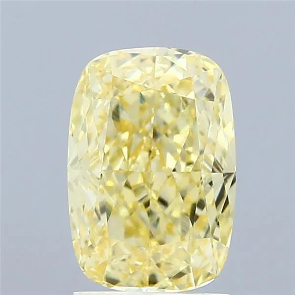 2.29ct Cushion modified Lab Grown Diamond (Colour Fancy Intense Yellow, Clarity VVS2, IGI Certified)