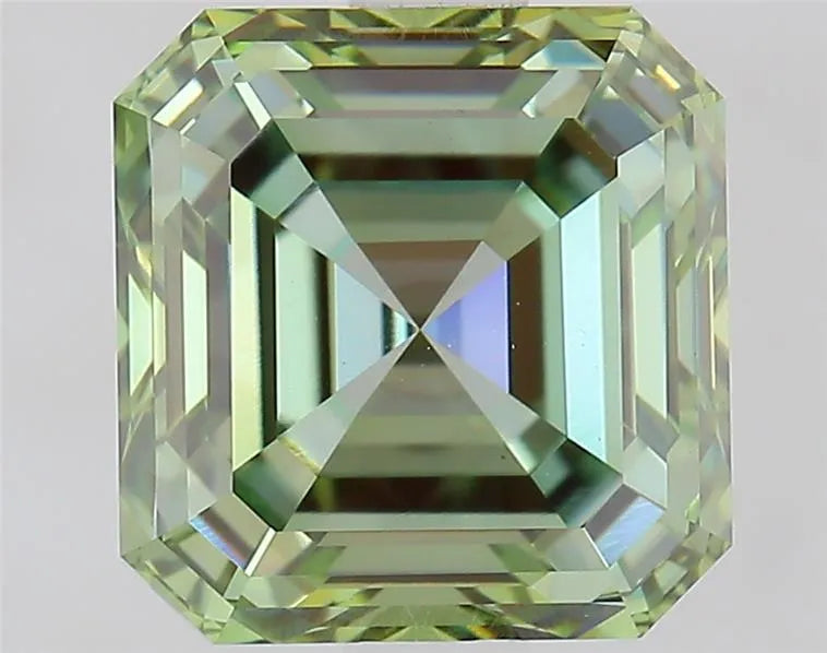 2.34ct Asscher Lab Grown Diamond (Colour Fancy Vivid Green, Clarity VS1, IGI Certified)