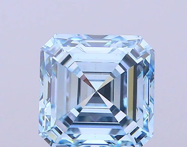 2.56ct Asscher Lab Grown Diamond (Colour Fancy Intense Blue, Clarity VS1, IGI Certified)