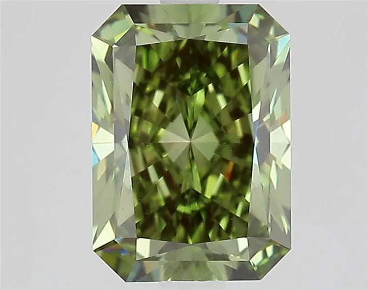 2.69ct Radiant Lab Grown Diamond (Colour Fancy Vivid Green, Clarity VVS2, IGI Certified)