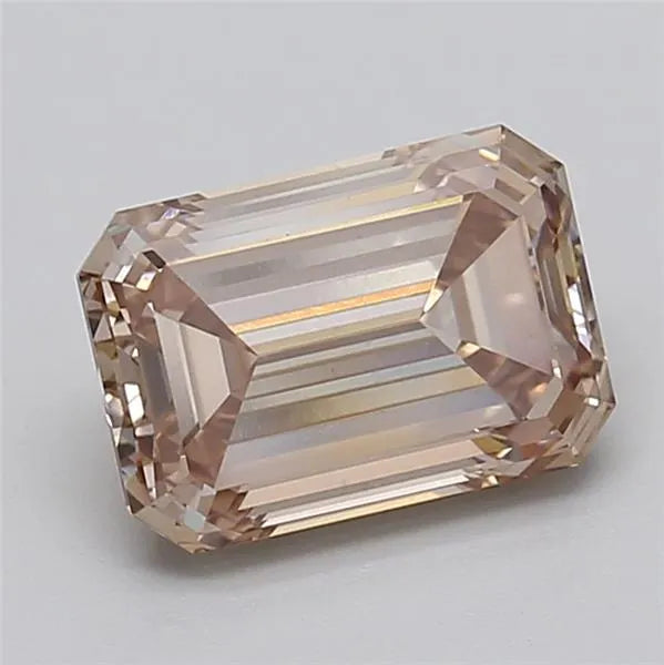2.99ct Emerald Lab Grown Diamond (Colour Fancy Light Brown, Clarity VS1, IGI Certified)