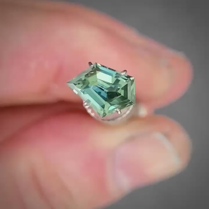 1.43ct Freeform Blue Sapphire