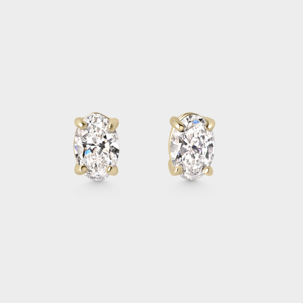 Oval Brilliant Studs