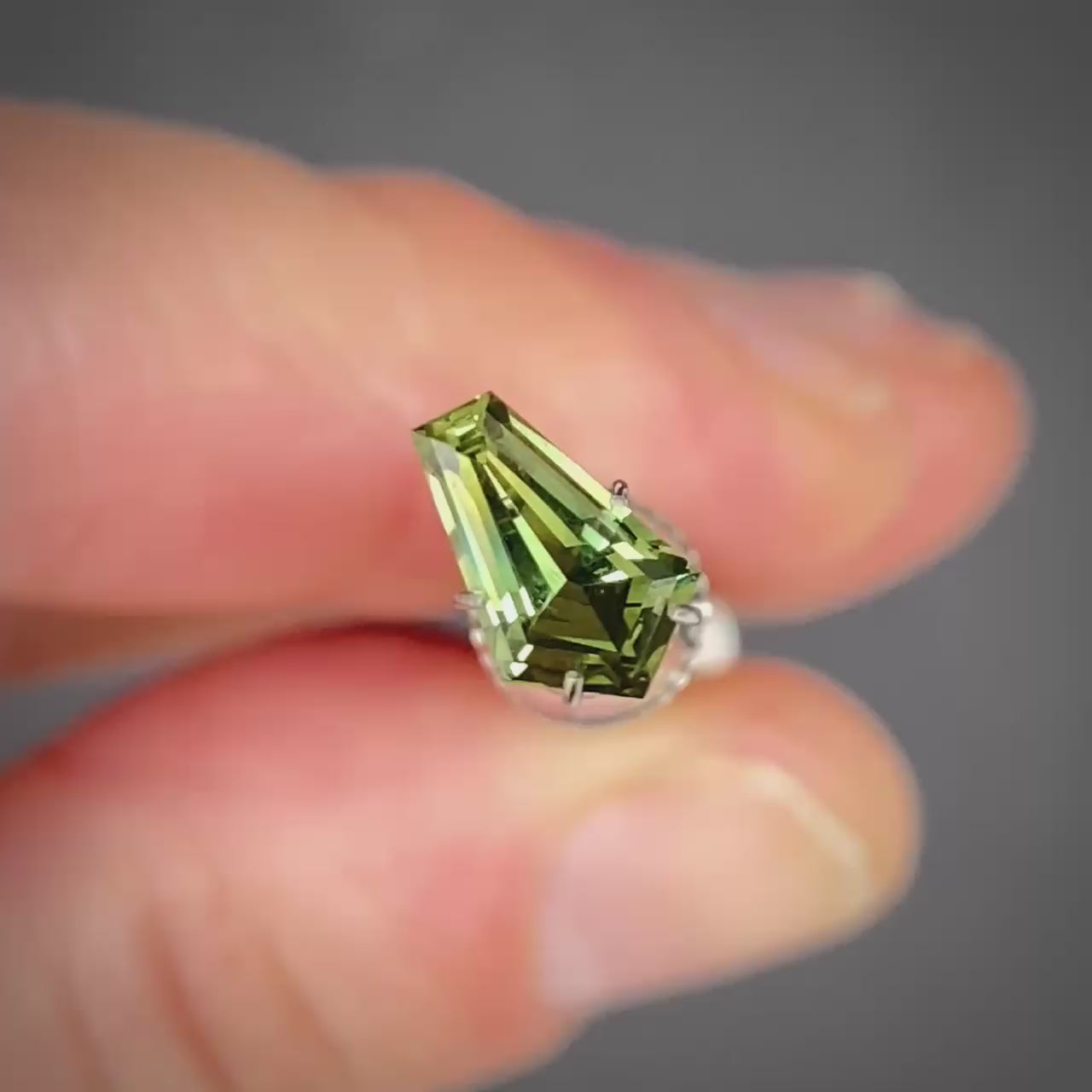 1.46ct Freeform Green Sapphire