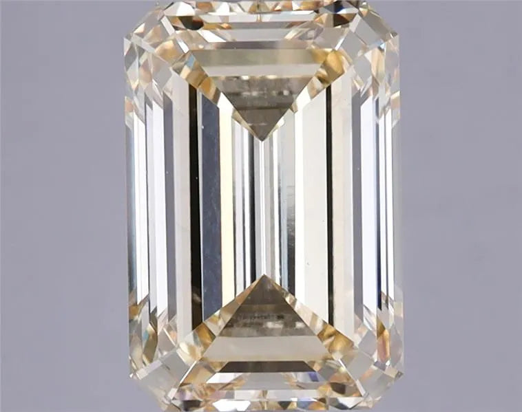3.00ct Emerald Lab Grown Diamond (Colour Fancy Light Yellow, Clarity VS1, IGI Certified)