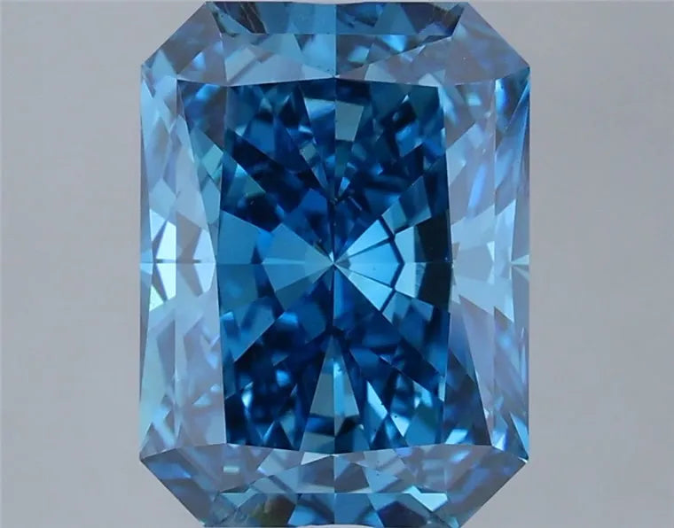 3.03ct Radiant Lab Grown Diamond (Colour Fancy Vivid Blue, Clarity VS1, IGI Certified)