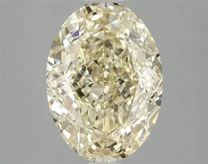3.08ct Oval Lab Grown Diamond (Colour Fancy Light Yellow, Clarity VS1, IGI Certified)