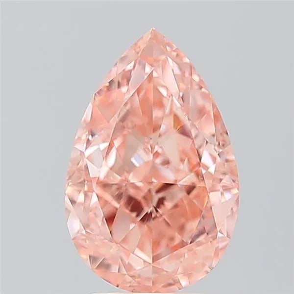 3.08ct Pear Lab Grown Diamond (Colour Fancy Intense Pink, Clarity VVS2, IGI Certified)