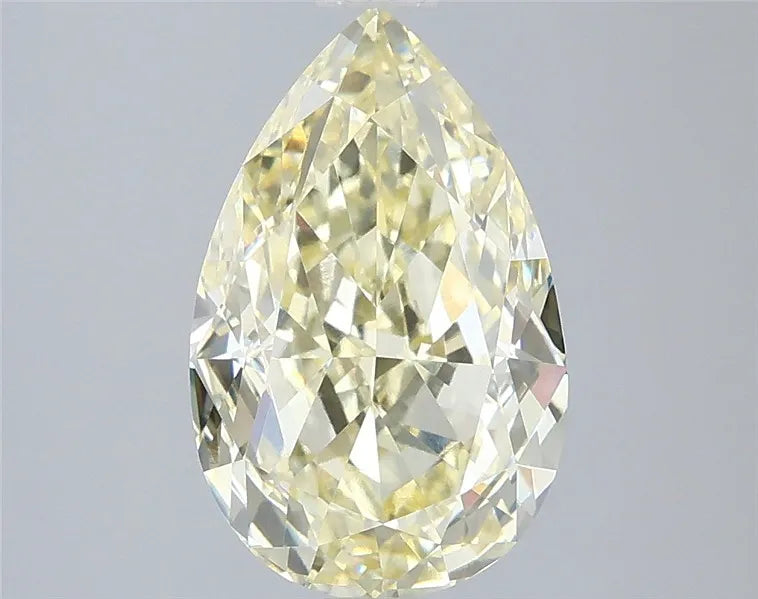 3.09ct Pear Lab Grown Diamond (Colour Fancy Yellow, Clarity VVS2, IGI Certified)
