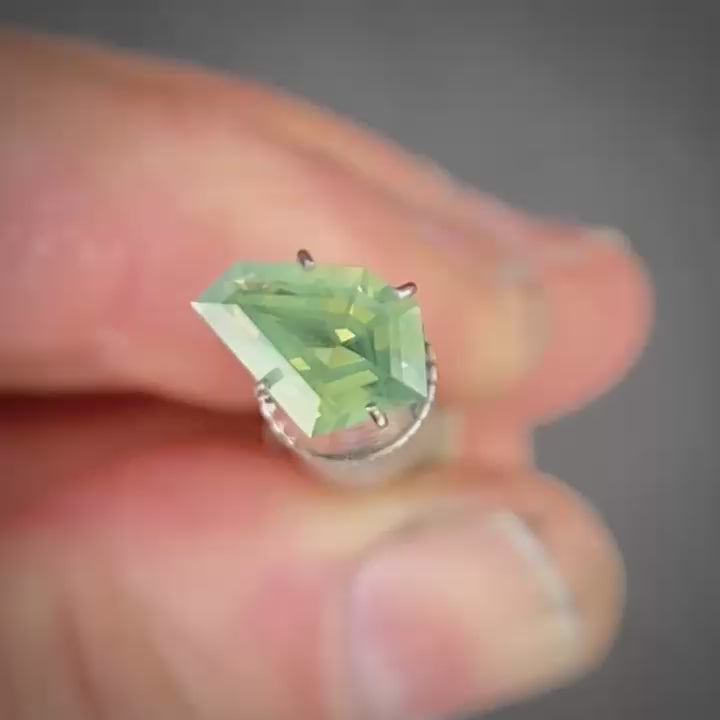 1.62ct Freeform Green Sapphire