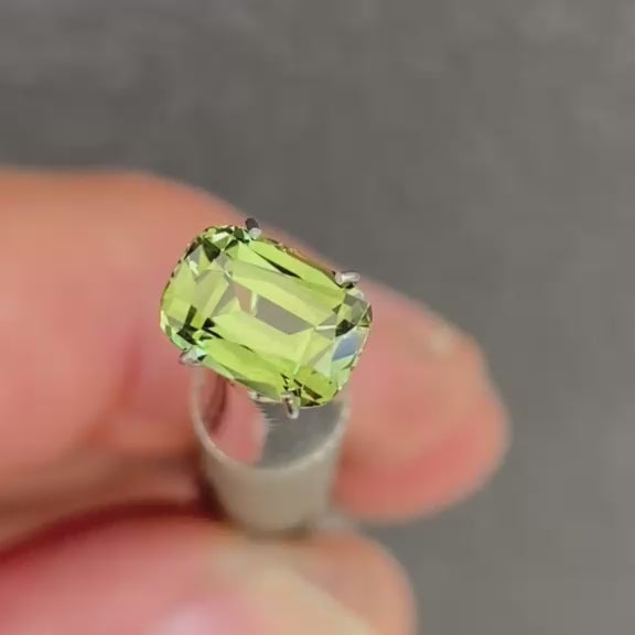 1.70ct Cushion Cut Green Sapphire