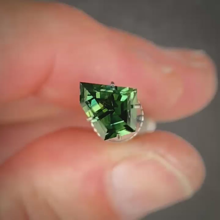 1.59ct Freeform Green Sapphire