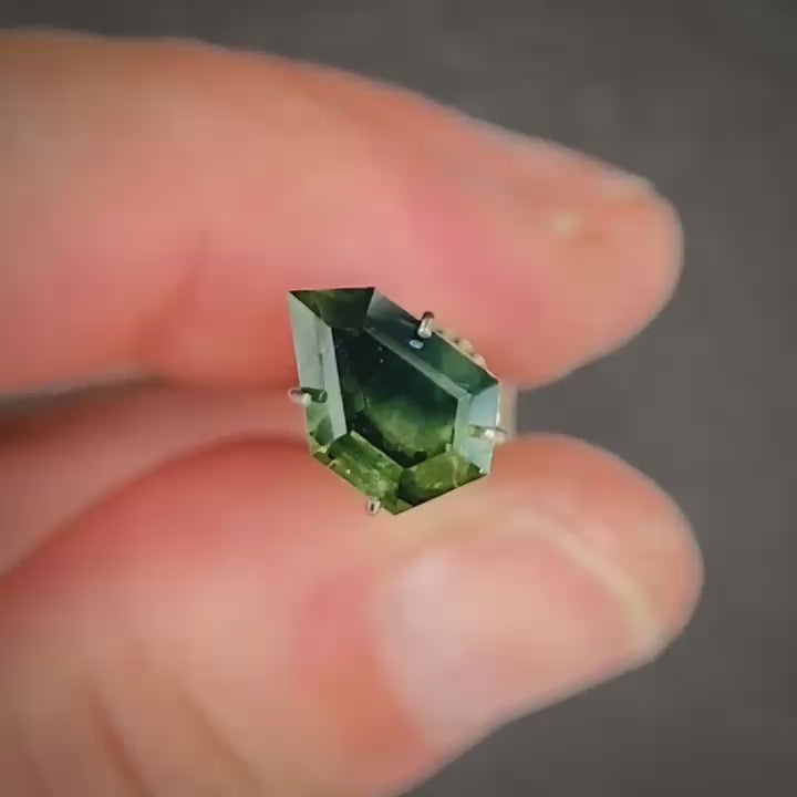 1.87ct Freeform Green Sapphire