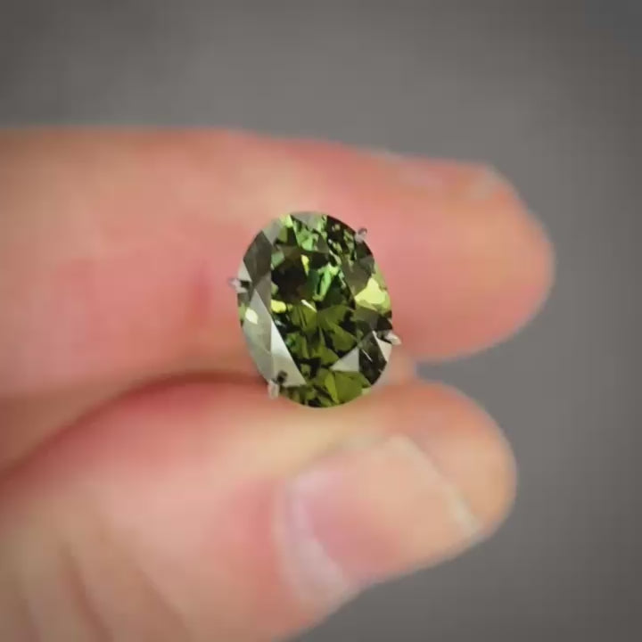 2.26ct Oval Green Sapphire